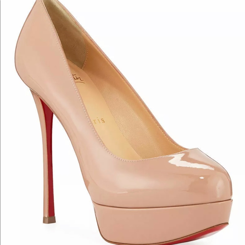 Christian Louboutin Dirditta Patent Platform Red